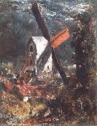 John Constable A windmill near Brighton painting